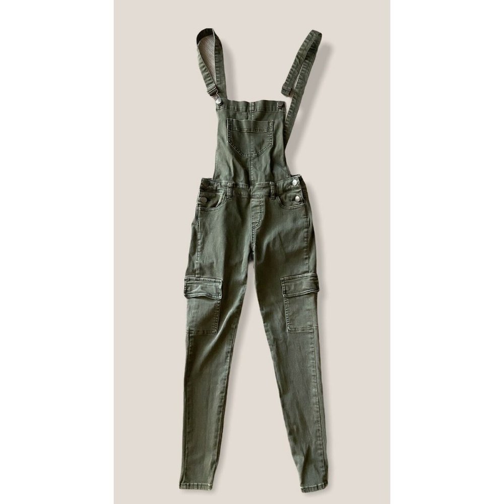 kendall kylie army green overall size 23